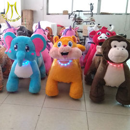 Hansel  Hot sale large plush horse animal walking ride  plush animal electric scooter supplier