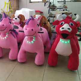 Hansel  Hot sale large plush horse animal walking ride  plush animal electric scooter supplier