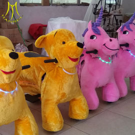 Hansel  wholesale plush animal coin operated happy plush motorized animals for sale supplier