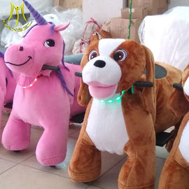 Hansel  wholesale plush animal coin operated happy plush motorized animals for sale supplier