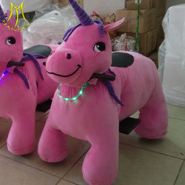 Hansel adult ride on toys stuffed animal coin operated games kiddie ride supplier