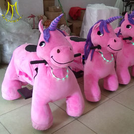 Hansel cheap amusement rides for party motorized plush riding animals supplier