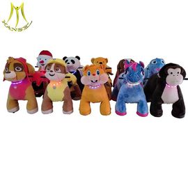 Hansel amusement park games children funfair plush battery ride on plush animals supplier