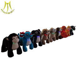 Hansel amusement park games children funfair plush battery ride on plush animals supplier