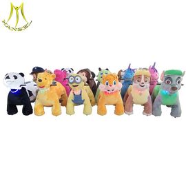 Hansel  new coin operated battery plush animal electric scooter for shopping mall supplier