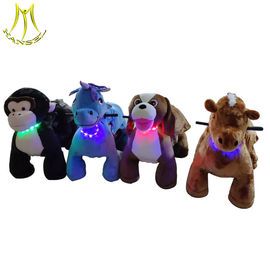 Hansel  latest safari kids animal rides motorized plush riding animals for party rent supplier