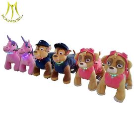 Hansel battery plush ride on animal coin operated animal ride amusement fox ride supplier