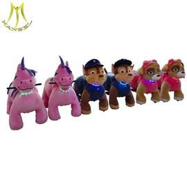 Hansel battery plush ride on animal coin operated animal ride amusement fox ride supplier