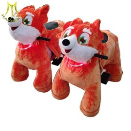 Hansel shopping mall popular children walking stuffed animals coin operated animal rides supplier