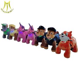 Hansel plush electric kid riding horse moving ride on animals in shopping mall supplier