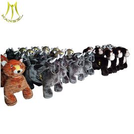 Hansel shopping mall battery operated plush toys stuffed animals on wheels supplier