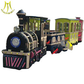 Hansel  Amusement park  electric trackless train children train rides for sale supplier