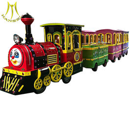 Hansel  Amusement park  electric trackless train children train rides for sale supplier