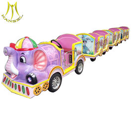 Hansel outdoor amusement park items battery power trackless train rides  electric supplier