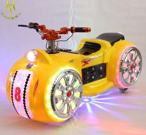 Hansel outdoor plastic battery powered motorbike amusement park rides for kids supplier