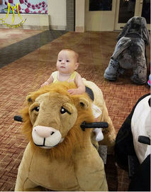 Hansel high quality coin operated plush electric riding toy animal scooter in mall supplier