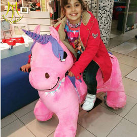 Hansel coin operated electric plush motorized animal electric ride on horse toy supplier