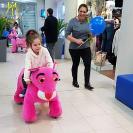 Hansel walking coin operated ride stuffed ride on furry animal supplier