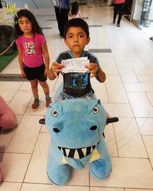 Hansel amusement park funfair coin operated dinosaur ride scooter supplier