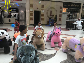 Hansel coin operated 4 wheel kid ride electric animal scooter in mall supplier