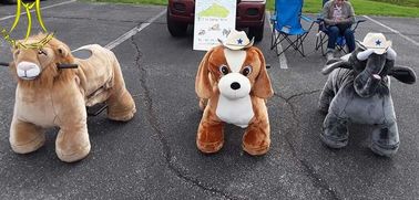 Hansel Battery Operated Rides On Animal Toys Plush Stuffed Zippy Walking Animal supplier