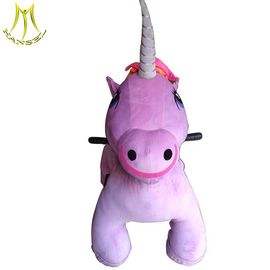 Hansel coin operated walking animal rides for mall motorized animal plush unicorn rides supplier