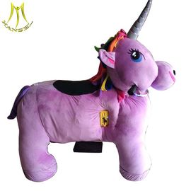 Hansel coin operated walking animal rides for mall motorized animal plush unicorn rides supplier