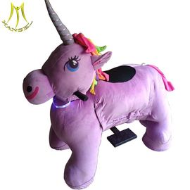 Hansel coin operated walking animal rides for mall motorized animal plush unicorn rides supplier