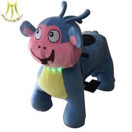 Hansel motorized plush riding animal for kids non coin ride on animal toy for rental for parties supplier