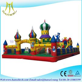 Hansel Colourful Christmas commercial inflatable Water slide With Waterproof PVC